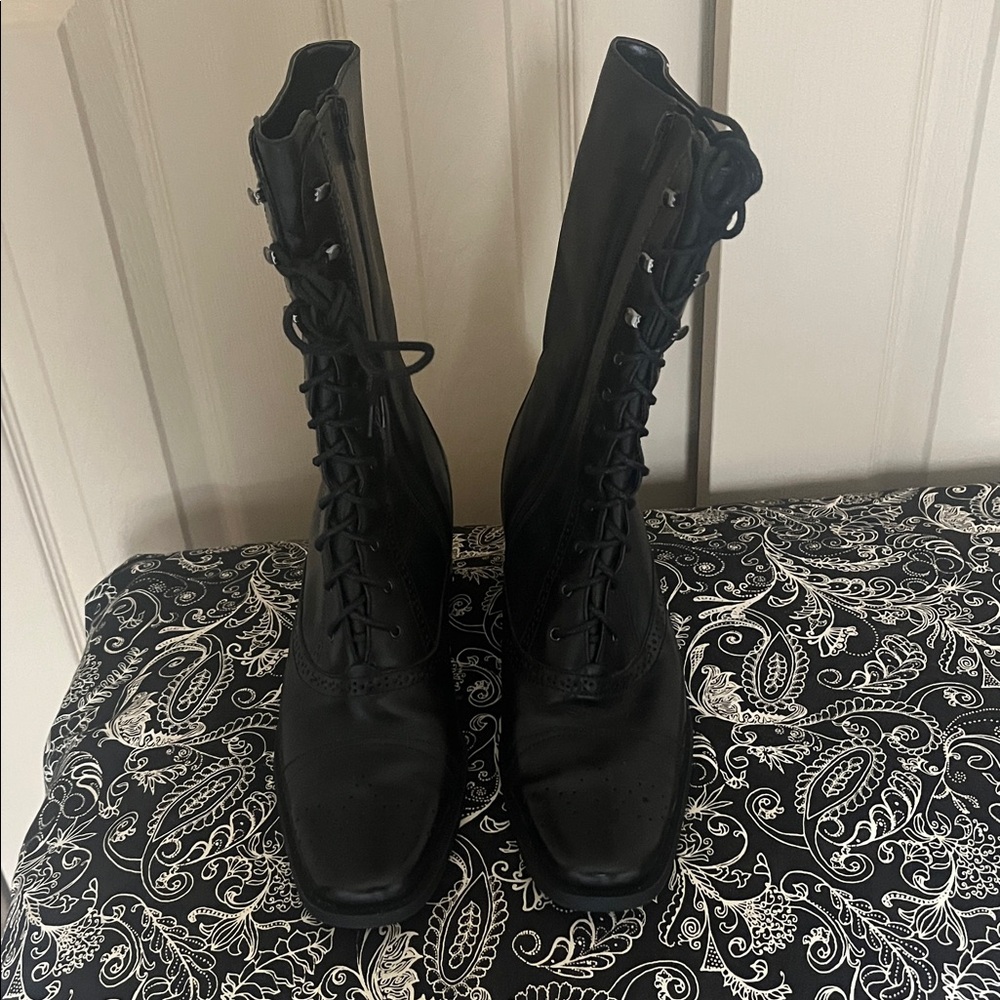 Franco Sarto granny lace up boot sz 10 NWOT - Picture 3 of 14